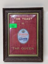 BREWERIANA INTEREST: Rare Nicholson & Sons, Maidenhead Coronation Ale, 'The Toast Is The Queen'