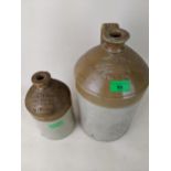 Two John Box, Windsor flagons - 1 and 2 gallon examples