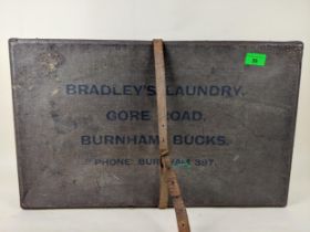 1930s Burnham laundry trunk - Bradley's Laundry, Gore Road, Burnham (Bucks)
