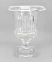 A Baccarat cut glass Medici urn, by the Musee Des Cristalleries de Baccarat, reproduction of an