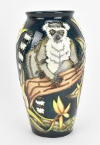 A Moorcroft pottery 'Ring-Tailed Lemur' pattern vase designed by Sian Leeper, 2005, shape 393/7,