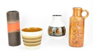 A mixed lot of mid century West German pottery, to include Scheurich and Dumler & Breiden,