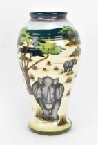 A Moorcroft pottery 'Lukimbi' pattern vase designed by Sian Leeper, 2007, limited edition no. 13/50,