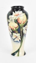 A Moorcroft pottery 'Royal Wedding' pattern vase designed by Nicola Slaney, 2010, of tapered slender