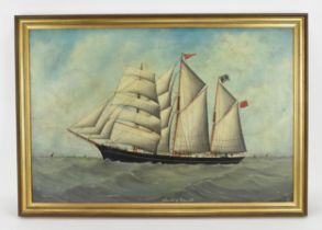 British School, 19th century maritime painting depicting the HMS 'Waterwitch of Portsmouth',