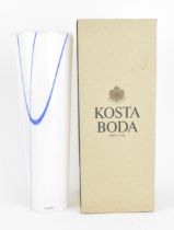 A Kosta Boda 'Woodlands' vase designed by Anna Ehrner, circa 2001, with box, 33 cm high