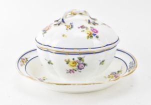 A French Sevres porcelain lidded tureen, late 18th/early 19th century,