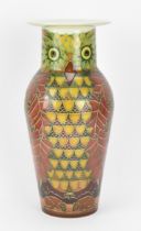 A Sally Tuffin 'owl' vase for Dennis Chinaworks, 2006, limited edition 13/30, of shouldered tapering