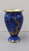 A Wedgwood blue lustre chinoiserie vase, pattern number Z4829, 10.5cm h Location: