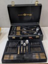 A Bestecke Solingen canteen of cutlery model 4520, never used, 12-setting, housed in original