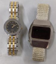 Rodo ladies wristwatch and a 1970's digital watch Location: