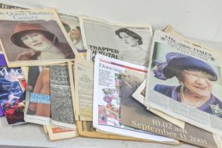 A collection of Royal commemorative newspapers to include The Sunday Times Death of a Princess,