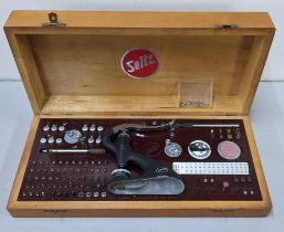 A boxed Seitz watchmakers jewelling press Location: