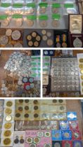 A quantity of mostly British post-1947 and decimal coinage to include commemorative Crowns, 1951,