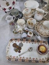Mixed china A/F to include late 19th century and later part tea sets to include Tell cups and