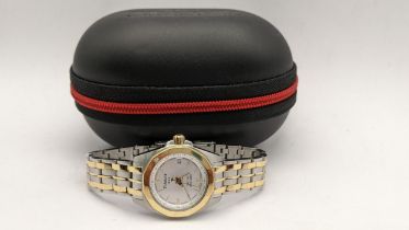 A ladies Tissot PRC 100 bi-coloured wristwatch Location: