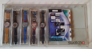 Swatch-A group of 1990's watches to include a 1994 'Pearl Frame', a 1994 'EchoDeco' and a 1994 '