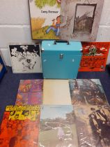 A collection of LPs to include 1971 Led Zeppelin 'Black Dog' (matrix SD 7208, initialled PRC in