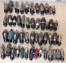 A quantity of vintage radio valves to include Mazda PL604, Mullard EBC33, Brimar and Zaerix FL36/