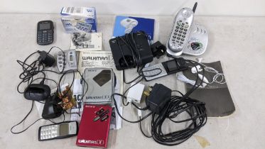 A selection of electrical items to include a boxed Sony SAF-M37L Walkman, Nokia 1600 mobile phone