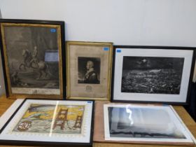 A selection of limited edition prints and 18th/19th engraving/prints to include His Royal Highness