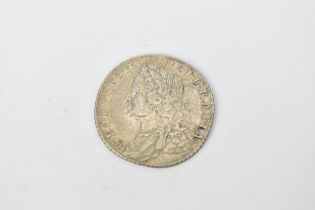 United Kingdom - George II (1727 - 1790) Shilling, dated 1758, older laureate and draped bust,