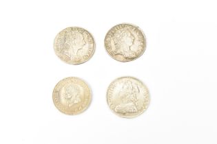 United Kingdom - Georgian Maundy Threepence to include George II 1746, George III 1762, 1763 and a