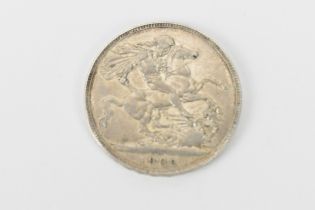 United Kingdom - Edward VII (1901-1910), Crown, dated 1902, uncrowned portrait of King Edward VII,