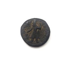 India - Ancient - Kushan Empire - Kanishka (127 -150) Tetdrachm ( 8.3g, 22mm, 4mm) Mint mark I,