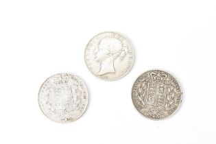 United kingdom - Victoria (1837 -1901) a group of three ' Young Head' Halfcrowns to include 1844,