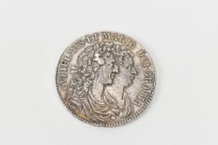 Kingdom of England - William and Mary (1689-1694), Halfcrown, dated 1689, first laureate conjoined