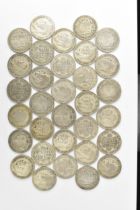 A collection of George V and George VI pre 1947 Half Crowns, total weight 439.6g Location: