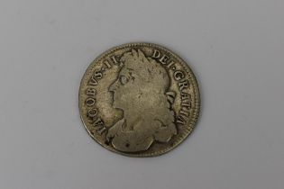 Kingdom of England - James II (1685 - 1688) Halfcrown, dated 1687, Second laureate and draped