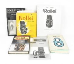 A collection of Rollei/Rolleiflex related photography books, to include 'The Classic Rollei - A