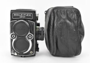 A Rolleiflex 2.8 GX TLR Camera 1987-1994, 3012836, with Rollei Planar 1:2,8 f=80mm taking lens,
