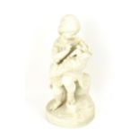 A late 19th century Copeland parian sculpture by Joseph Durham, circa 1869, 'Go to sleep',