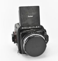 A Rolleiflex SL 66 SE film SLR camera, with Planar 1:2,8 f=80mm lens, Nr 8108469, in black with
