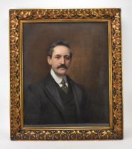 Leon Sprinck (1866-1948) French half portrait of a gentleman, pastel on board/panel, signed lower