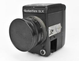 A Rolleiflex SLX camera, with Rollei Planar 1:2,8 f=80mm nr. 8074370 lens, with lens cap, no