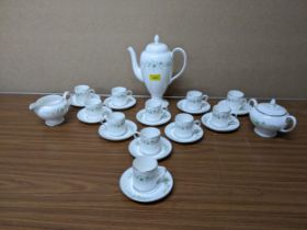 A Wedgwood Westbury pattern coffee set comprising approx. 27 pieces Location: