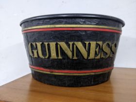 Guinness - a composition advertising ice bucket fashioned as a barrel 36cm dia Location: G