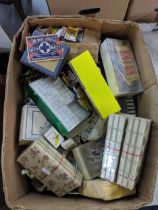 A vase collection of cigarette cards and matchboxes (some unopened) Location: