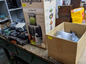 Electricals to include a boxed Magimix Le Duo XL juicer, a Wine Essentials cooler/warmer, cased WORX