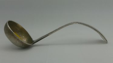 A Dutch silver soup lade - Johannes Wilhelm Tarner, Amsterdam 73.5g Location: