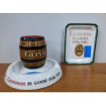 Mintons Guinness advertising china comprising an ashtray GA/A/106, and a matchbox holder combined