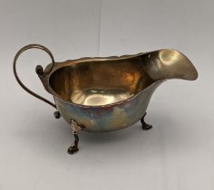 A Birmingham 1926 silver sauceboat, total weight 89.6g Location: