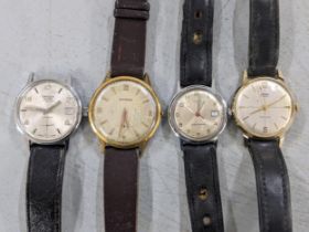 Four mixed gents wristwatches to include a Smiths, Timex, Oriosa and Movado watch Location: