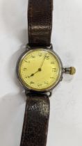 An early 20th century Peerless, Borgel cased trench watch Location: