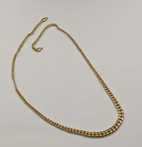 A 9ct tapered chain, total weight 6.4g Location: