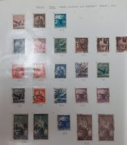 A 20th century stamp album containing Nicaraguan and Rwandan stamps, Worldwide and 1950's Italian